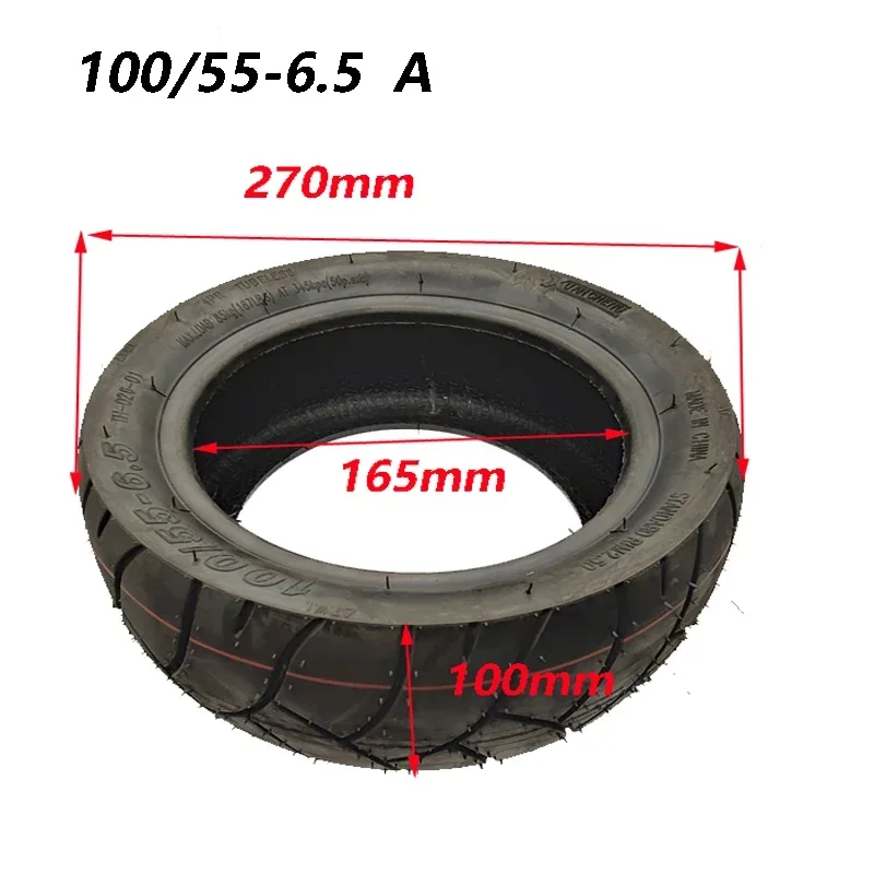 Vide sans chambre à air pour scooter électrique, épaissie et résistante à l\'usure, assujetd\'air, 100/55-6.5, 90/65-6.5, 100/65-6.5