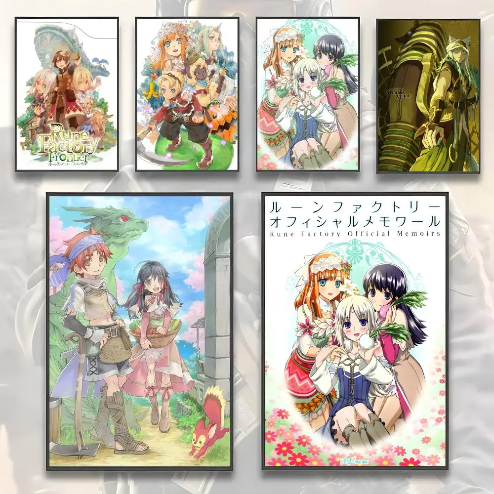 Classic Japanese Game Rune Factory-Anime Poster Sticky Wall 