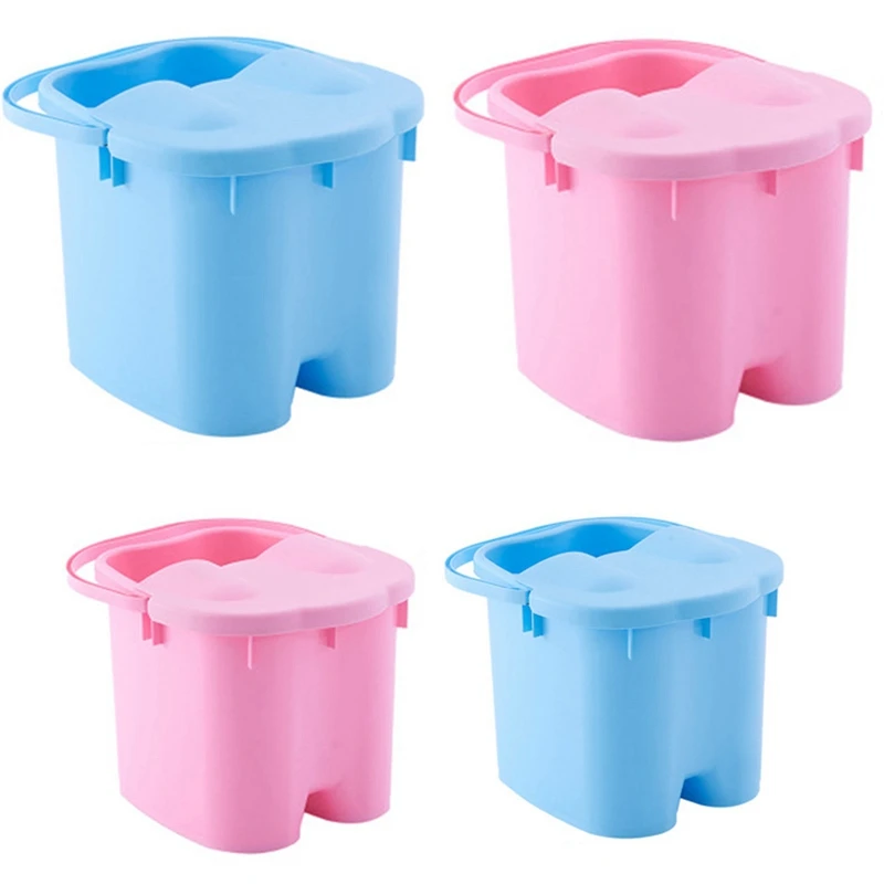 

Foot Soaking Bucket Abs Plastic Foot Bath Tub Massage Roller Footbath Barrel With Lid Household Spa Health Care Tool