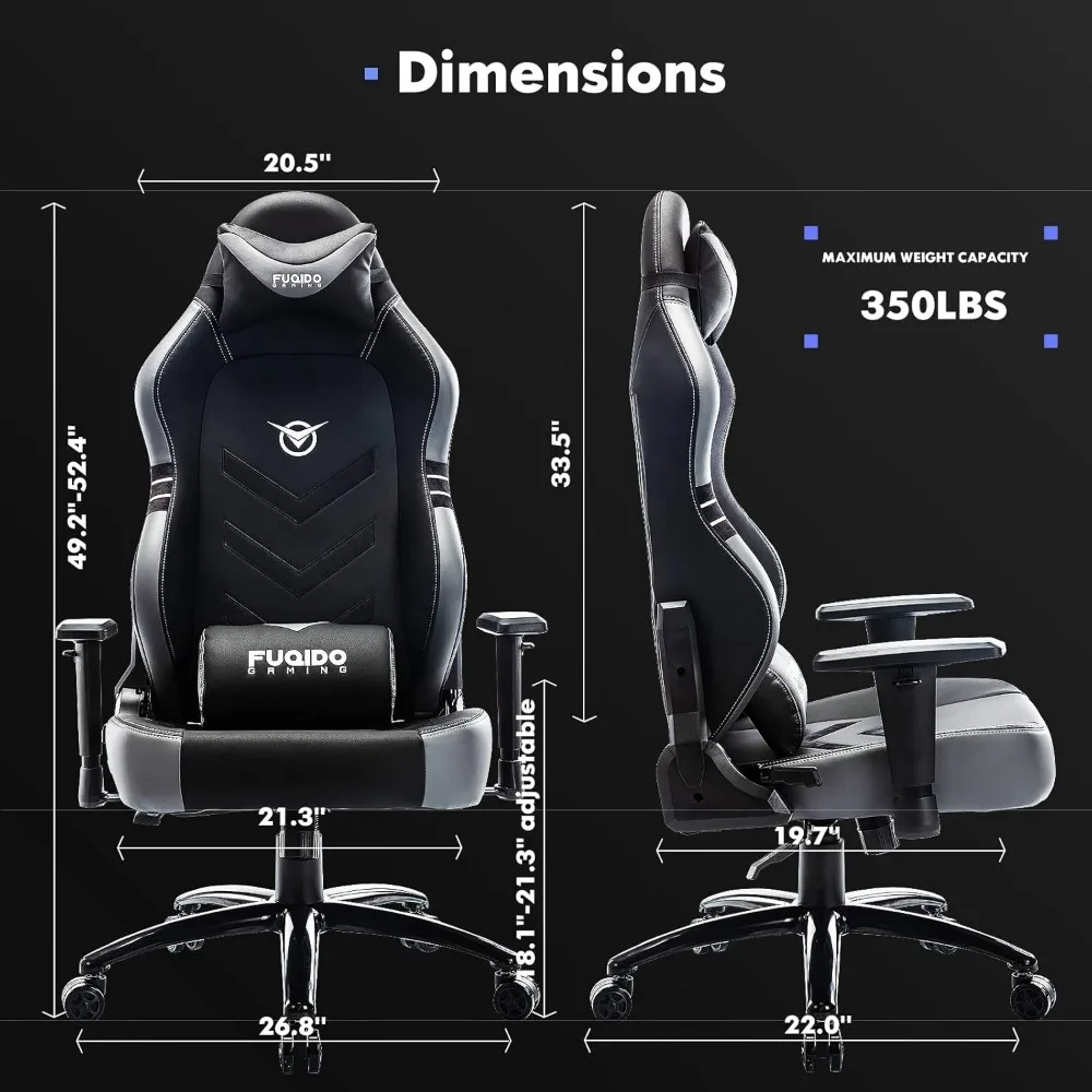 Racing Style Computer Gamer Chair,Ergonomic Desk Office PC Chair with Wide Seat, Reclining Back, Adjustable Armrest