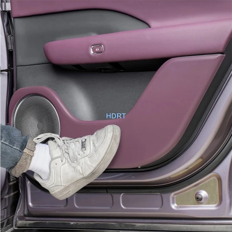 For Voyah Free +/Rabdan One H97E 2025 + Car Style Door Anti Kick Plate Dust Proof Pad Cover Kit Protector Decoration Accessories