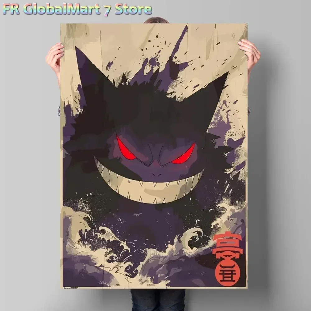 DIY Round/Square Diamond Painting Print on Diamond Pokemon Gengar Classic Anime Posters Cartoon Character Picture HD Printing