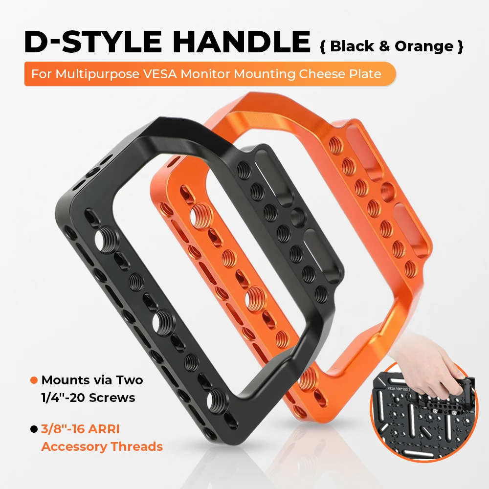 

Ручка CAMVATE D-стиля для универсального монитора VESA, монтажная сырная пластина, опорная пластина камеры, ручки