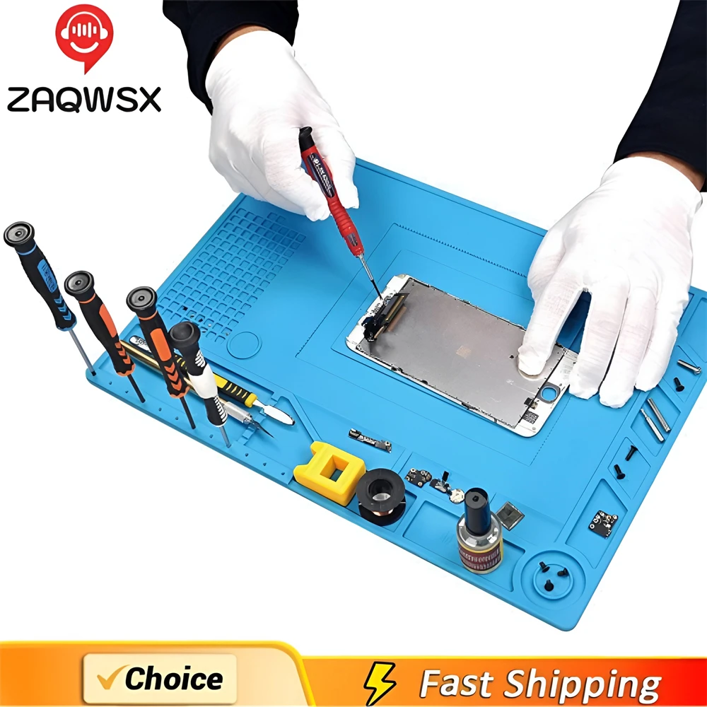 ESD Heat Insulation Working Mat Heat-resistant BGA Soldering Station Repair Insulation Pad Insulator Pad Maintenance Platform