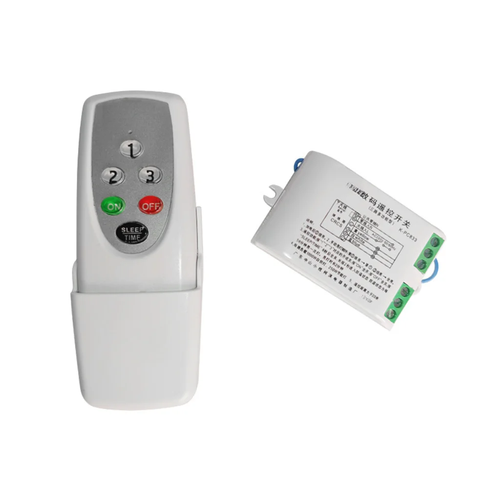Wireless RF Remote Control Switch for LED Ceiling Lights No Wiring Installation Required Inductive Load Support 200W Per Channel