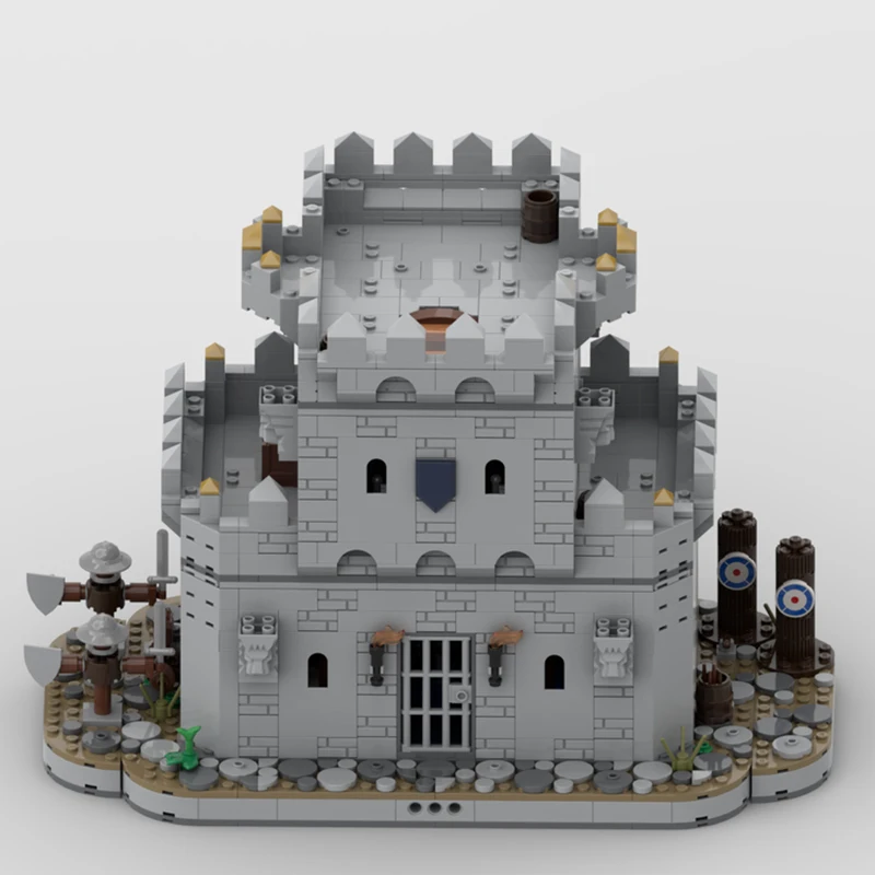 building blocks black falcons blacksmith in the forest sets brickset knights alternate build medieval castle architecture moc