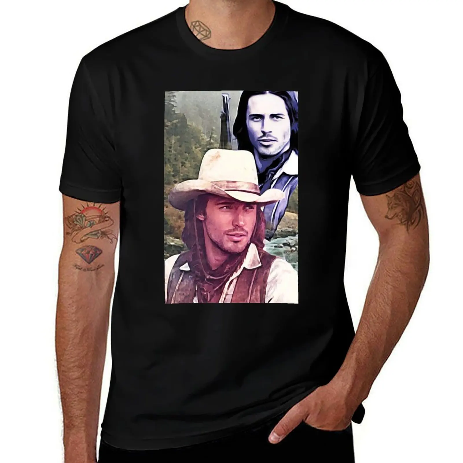 

LUKE MACAHAN/ HOW THE WEST WAS WON T-Shirt Comfortable Workout Short Sleeve Shirt