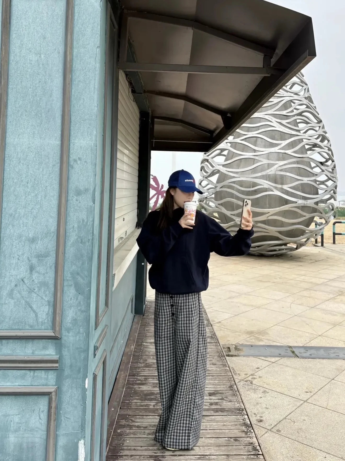 

Американские ретро-брюки в черно-белую клетку, повседневные, свободные, струящиеся, с широкими штанинами, на нескольких пуговицах, унисекс, прямого кроя