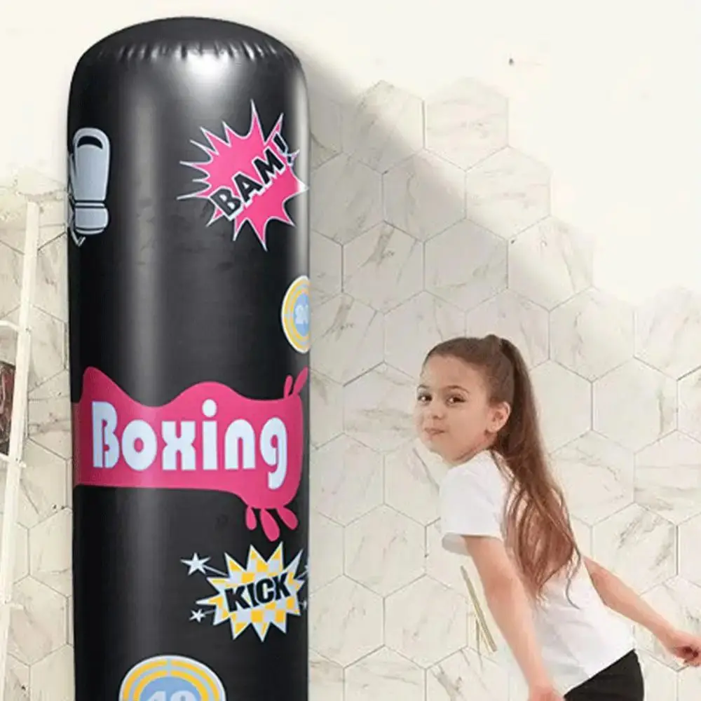 Sac de sable de boxe gonflable PVC épaissi enfants sac de boxe rebond-dos exercice physique Fitness sac de sable adultes/