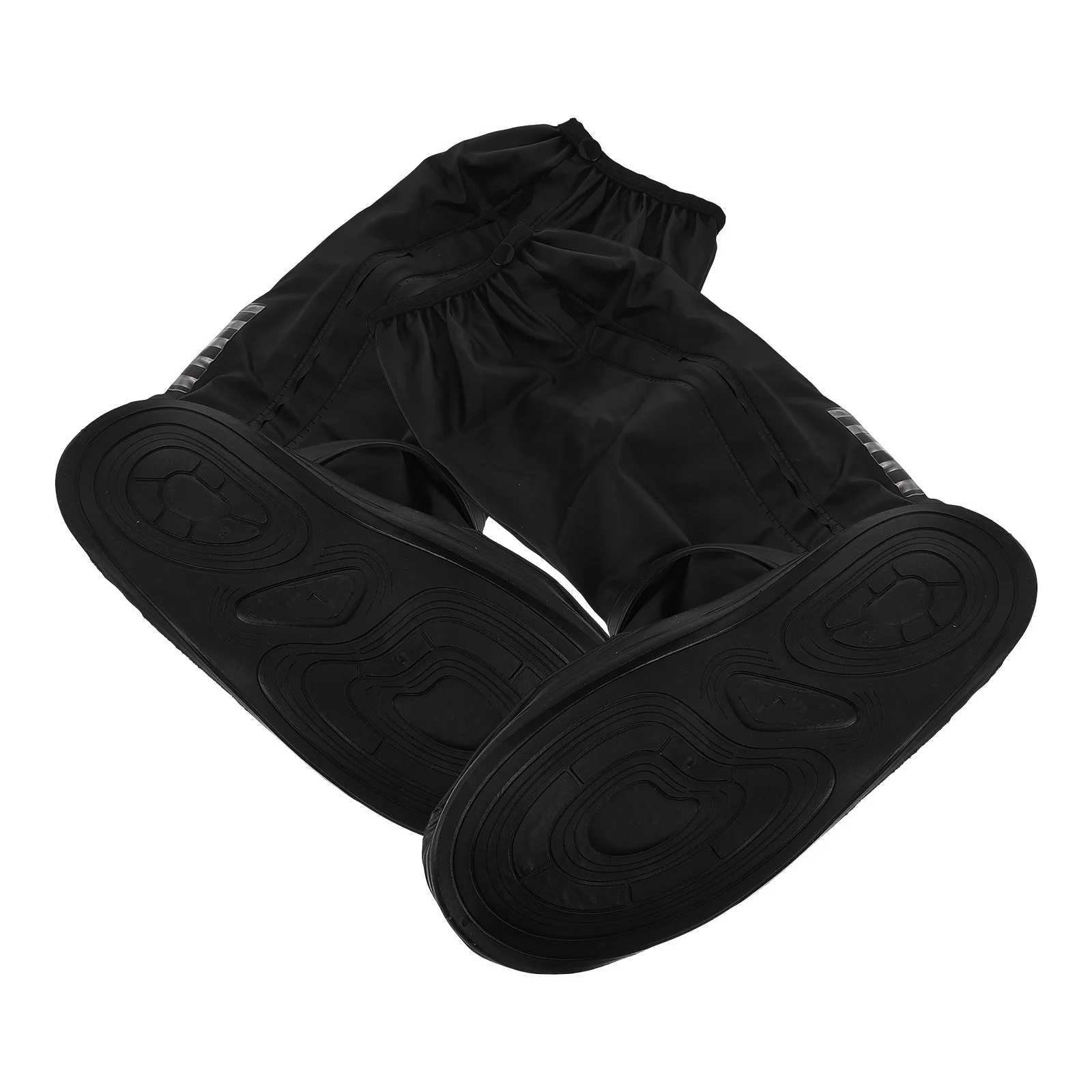 

1Pair Waterproof Cycling Shoe Covers Thickened High Tube Mud Rain Protection Adjustable Strap for Hiking Walking Biking Outdoor