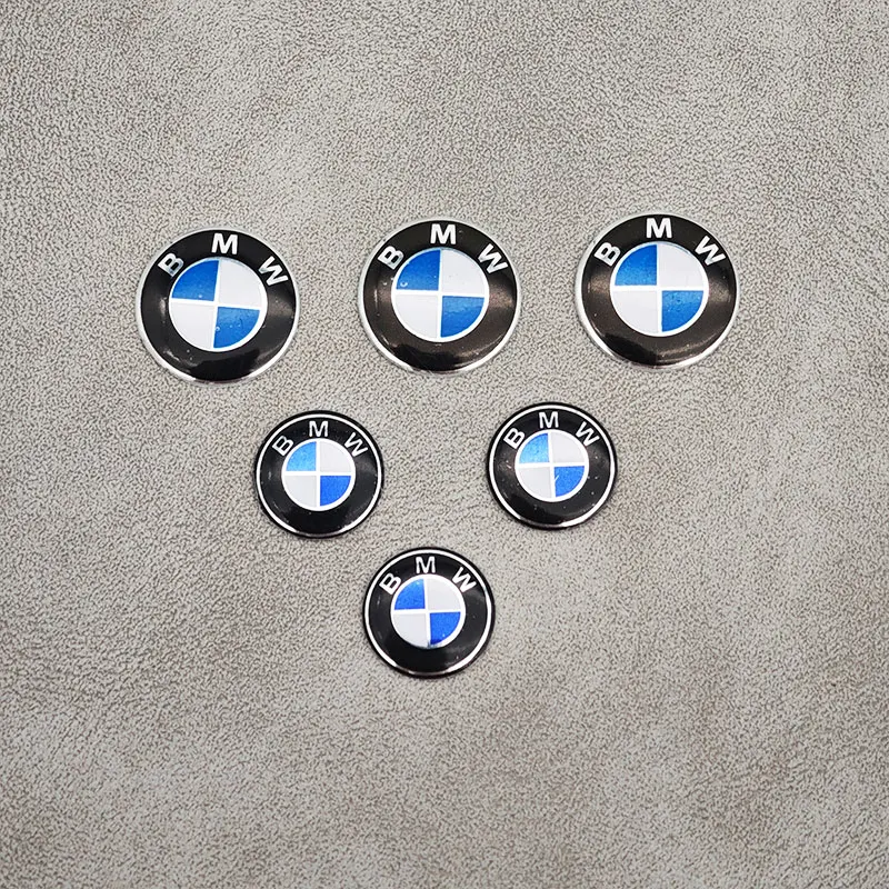 5Pcs Aluminium 11mm 14mm Car Key Sticker Logo Emblem For BMW F07 F34 F10 F20 F48 F39 F30 F25 F26 F15 F16 F22 F32 E90 Accessories