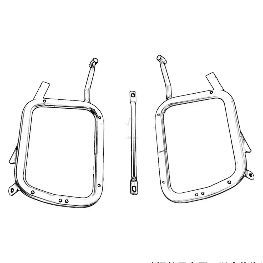 

45L Top Box And 38L Side Luggage Set for VOGE 650DSX DSX650 DSX 650 Motorcycle Luggage Rack Travel Trunk Bracket Pair
