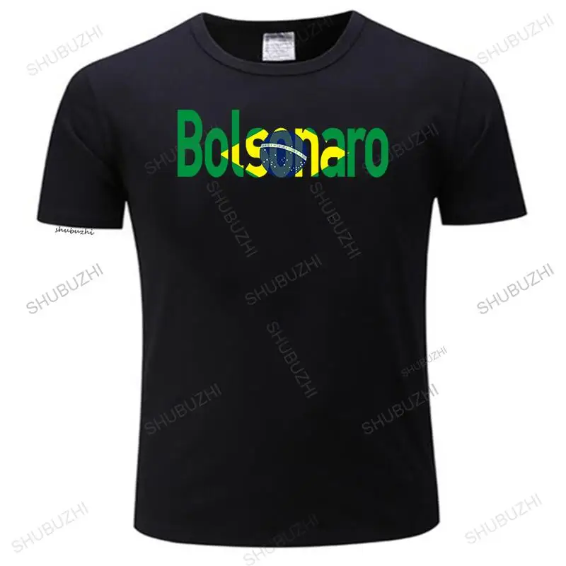 New Arrived Mens tshirts Black Unisex tees Bolsonaro President Brazil Presidente T-shirt Election homme summer tee-shirt tops