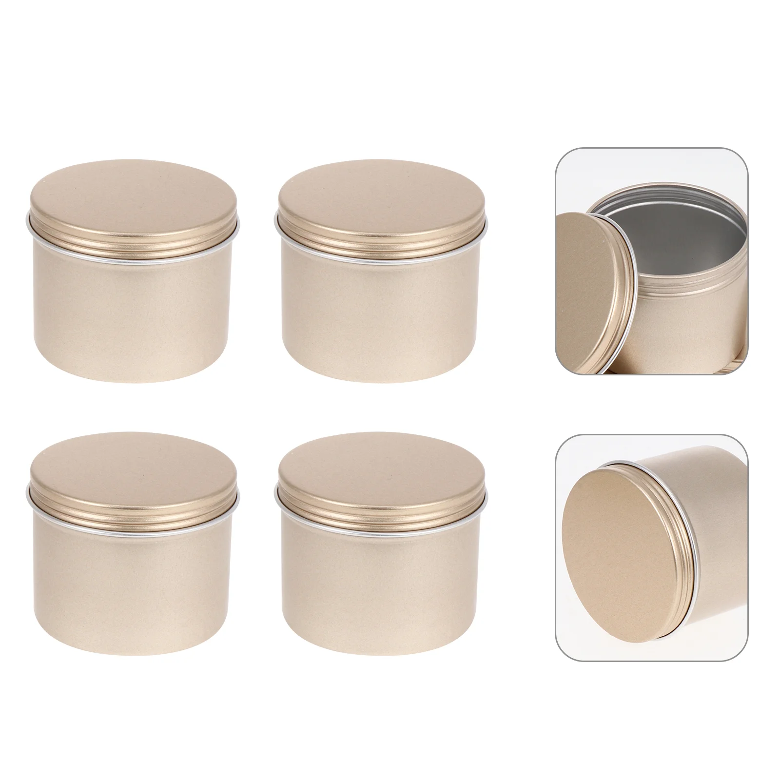 

12 Pcs Aluminum Box Container Bottle Jar Cans Moisturizer Travel Small Plastic Cosmetics Cream Jars