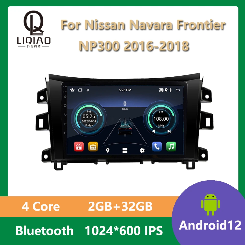 

Автомобильное радио с сенсорным экраном IPS 10,1 дюйма для Nissan Navara Frontier NP300 2016 2017 2018, мультимедийный видеоплеер 2din, без DVD, Bluetooth BT