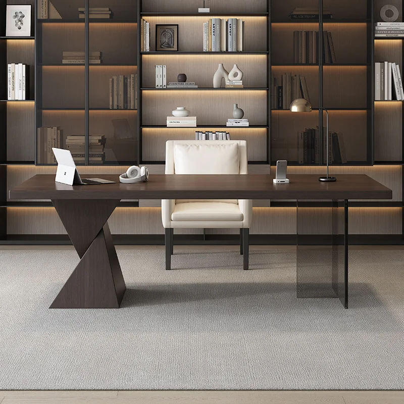 Italian Modern High-end Durable Healthy Suspended Simple Solid Wood Desk For Home Office And Living Room