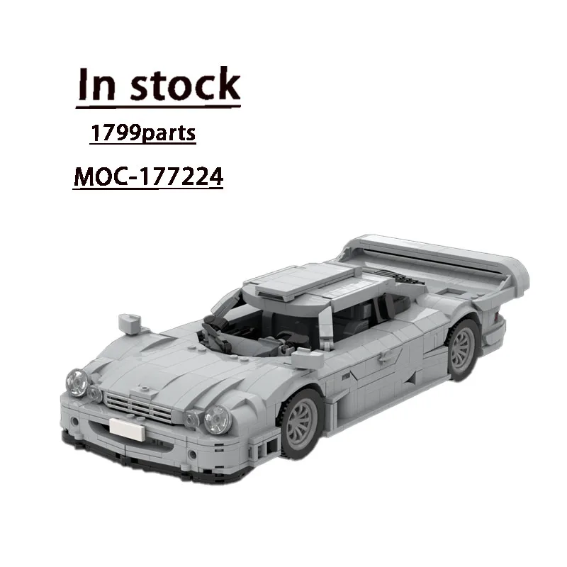 MOC- 177224 GT Supercar Perakitan Jahitan Model Blok Bangunan 1799 Bagian Blok Bangunan Hadiah Mainan Blok Bangunan Ulang Tahun Anak-anak