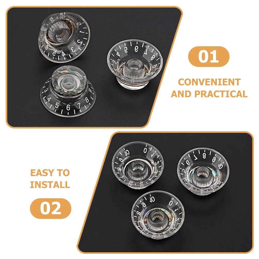 

Electric Guitar Knobs Replacement for Volume Accessories Tone Cap Caps Knob‘ Parts