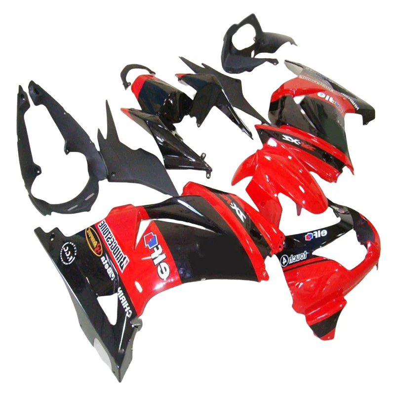 Ho-Fairing kit for Kawasaki Ninja fairings ZX250r 2008-2013 2014 injection molding ZX250 08 09-14 red black customize