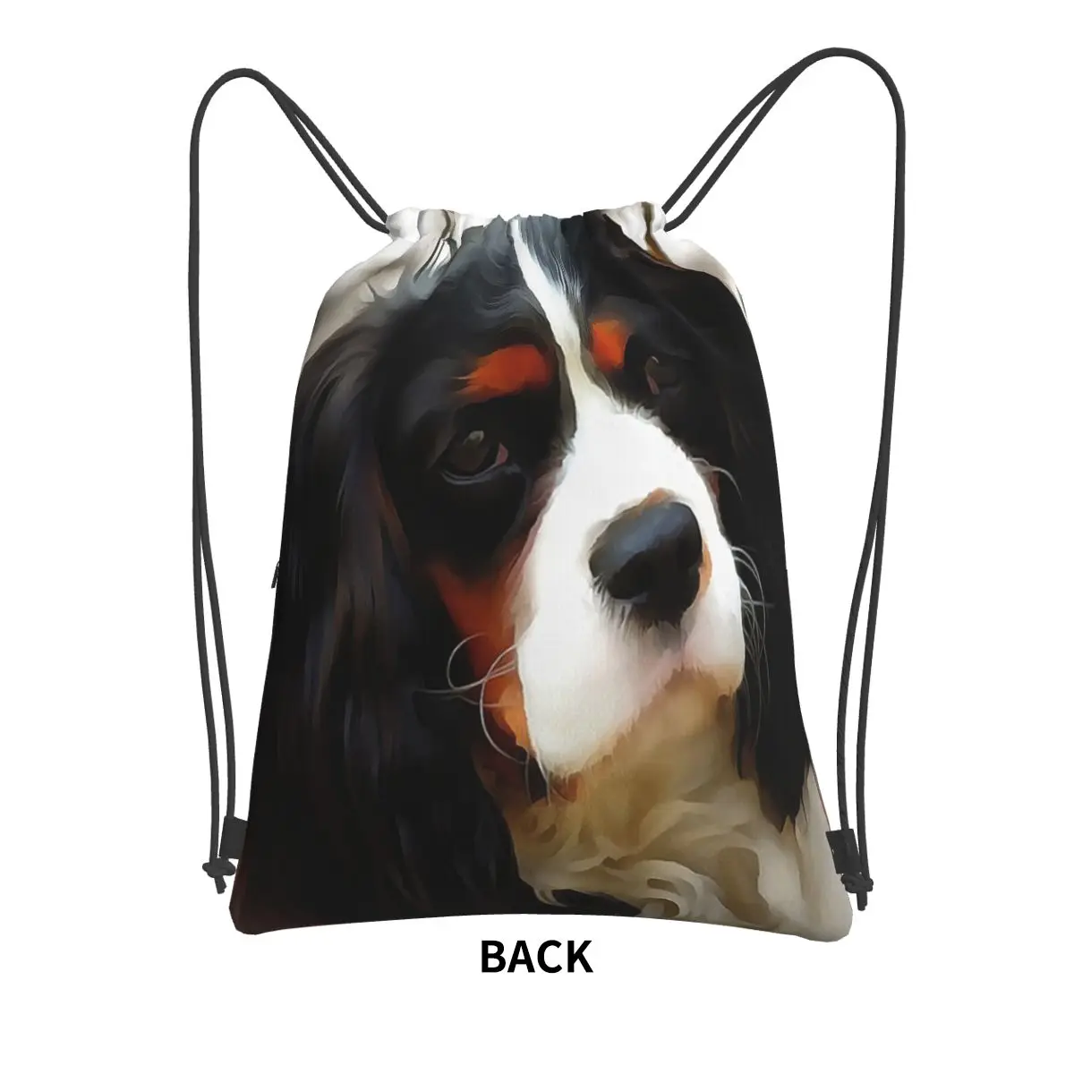 حقائب ظهر للكلاب من كافالير كينج تشارلز سبانيل، حقيبة ظهر محمولة برباط، حقيبة رياضية للجيب، حقائب كتب للطلاب والرجال والنساء