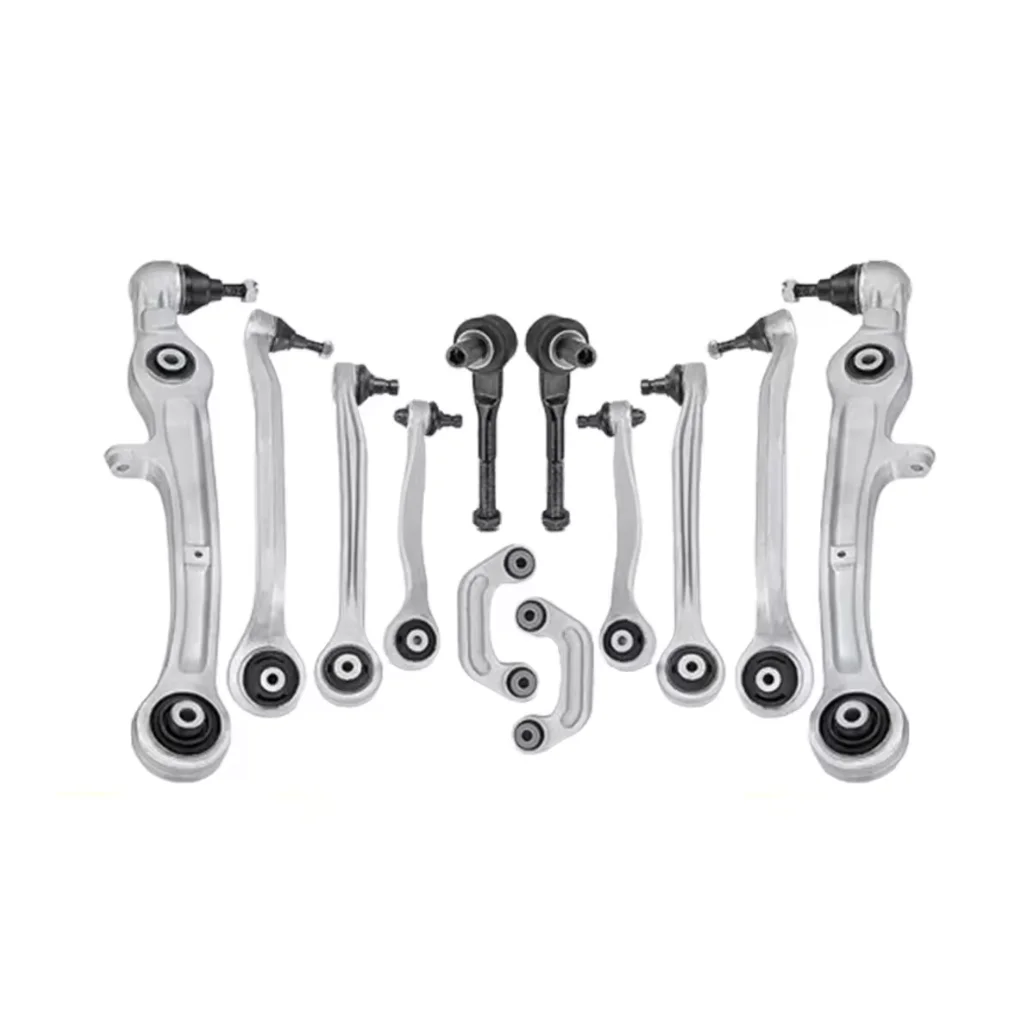Hot 12pcs Auto Suspension Parts Front Upper Control Arm for Audi A6 Avant C6 4F0407151A 4F0407693C 4F0407509B Rubber Spring Mate