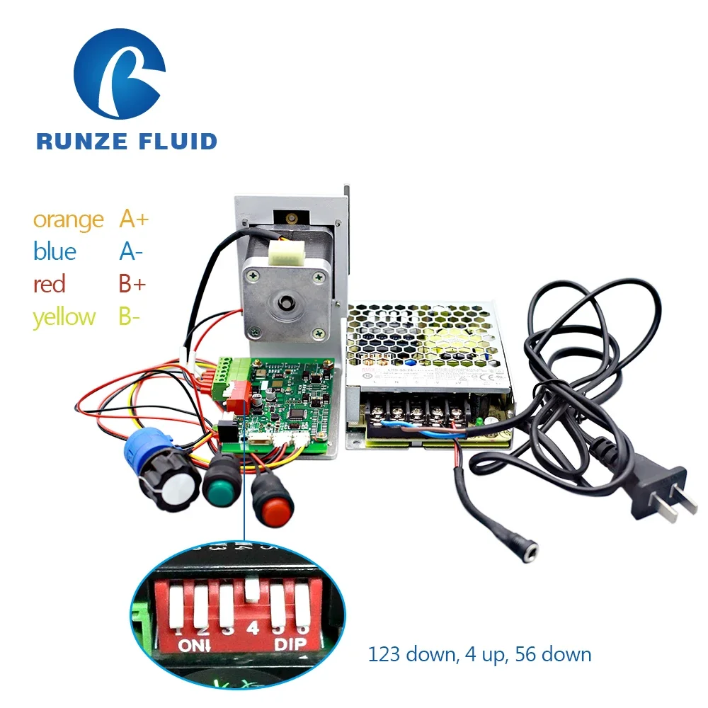 24v Mini Chemical Dosing Peristaltic Transfer Pump with Controller