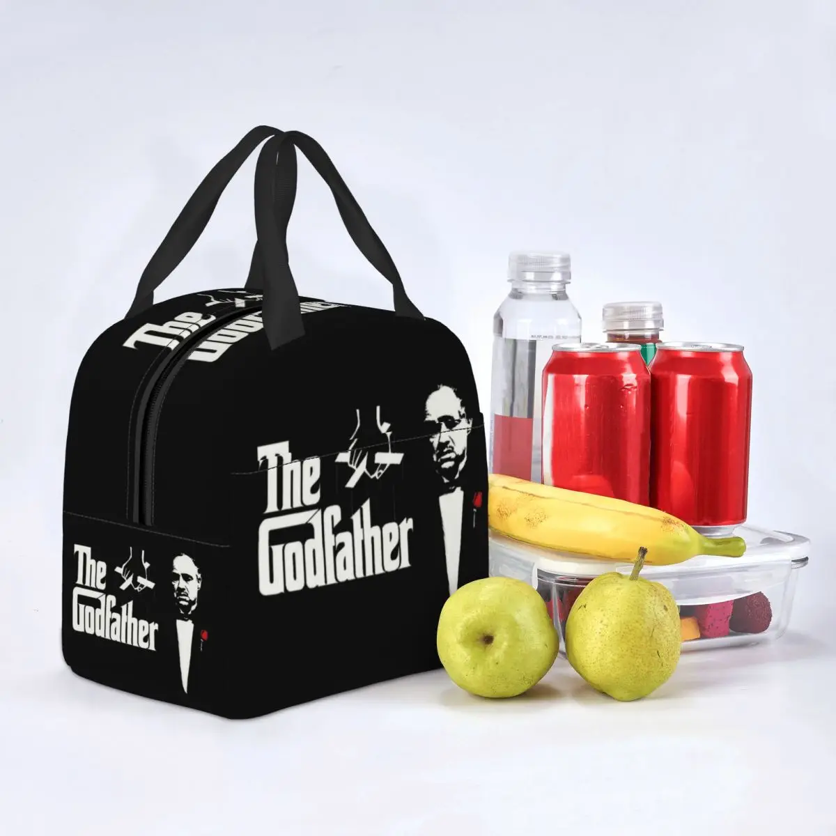 The Godfather Insulated Lunch Bag for Women Kids Gangster Movie Reusable Cooler Thermal Lunch Box Picnic Food Container Bags