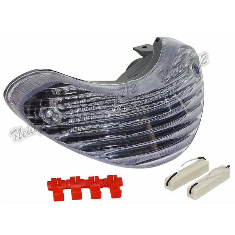 waase For Suzuki SV650 1999 2000 2001 2002 2003 E-Mark Rear Tail Light Brake Turn Signals Integrated LED Brake Light