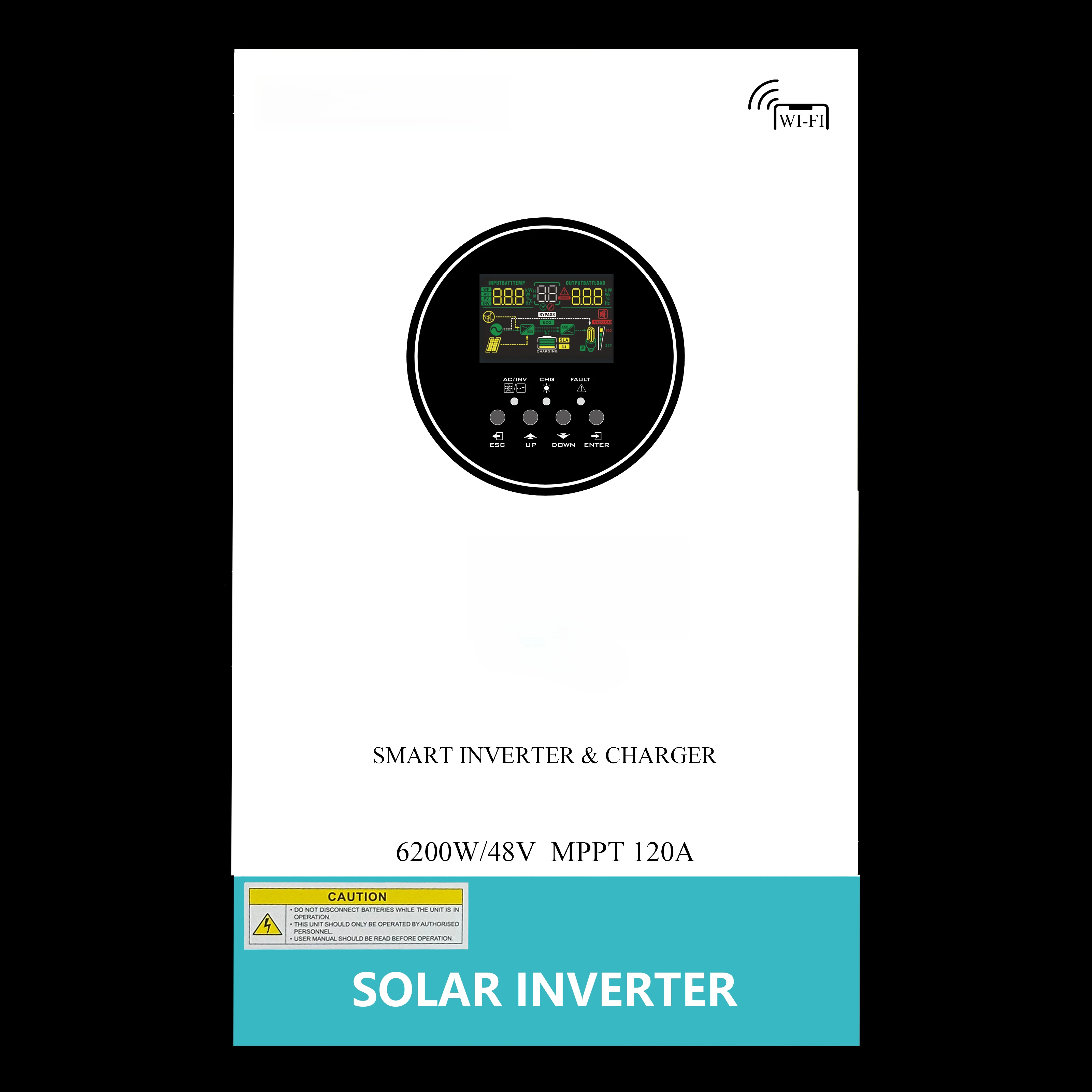 

SUNLUX YF-FS-HP 6248 Single Phase String DC/AC Inverter 98% Efficiency 230VAC on Grid Solar System MPPT