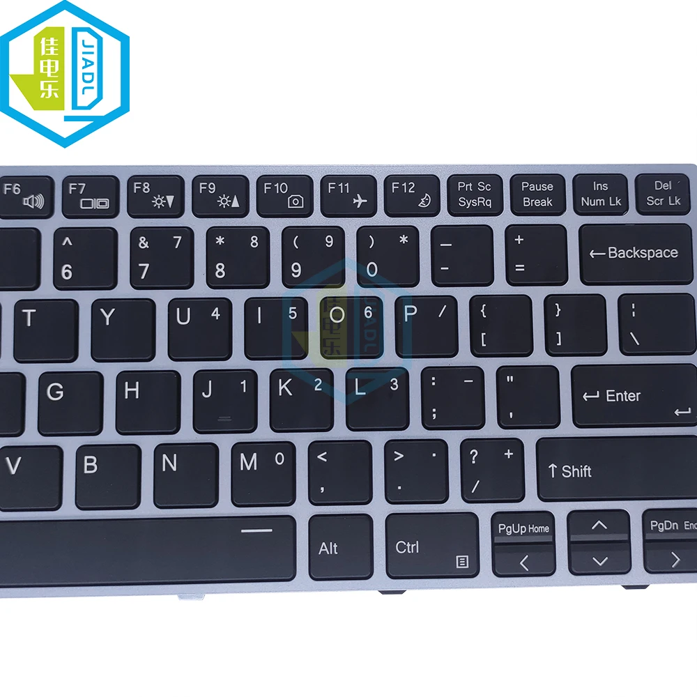 Imagem -02 - Teclado Retroiluminado com Luz Eua Inglês Novo Compatível com Toshiba Nv40 Nv41 Nv40mb Nv40me Nv41me Notebook pc Teclados Luz de Fundo 680-l140301a1