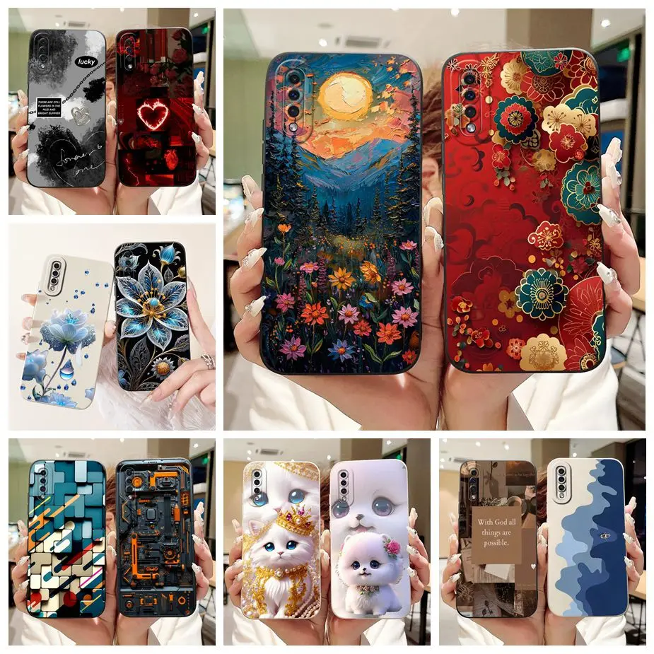 Para Samsung Galaxy A50 A30s A50s funda nueva cubierta pintada de caramelo funda de teléfono de silicona suave para Samsung A50 A 30 s Galaxy A30s Fundas