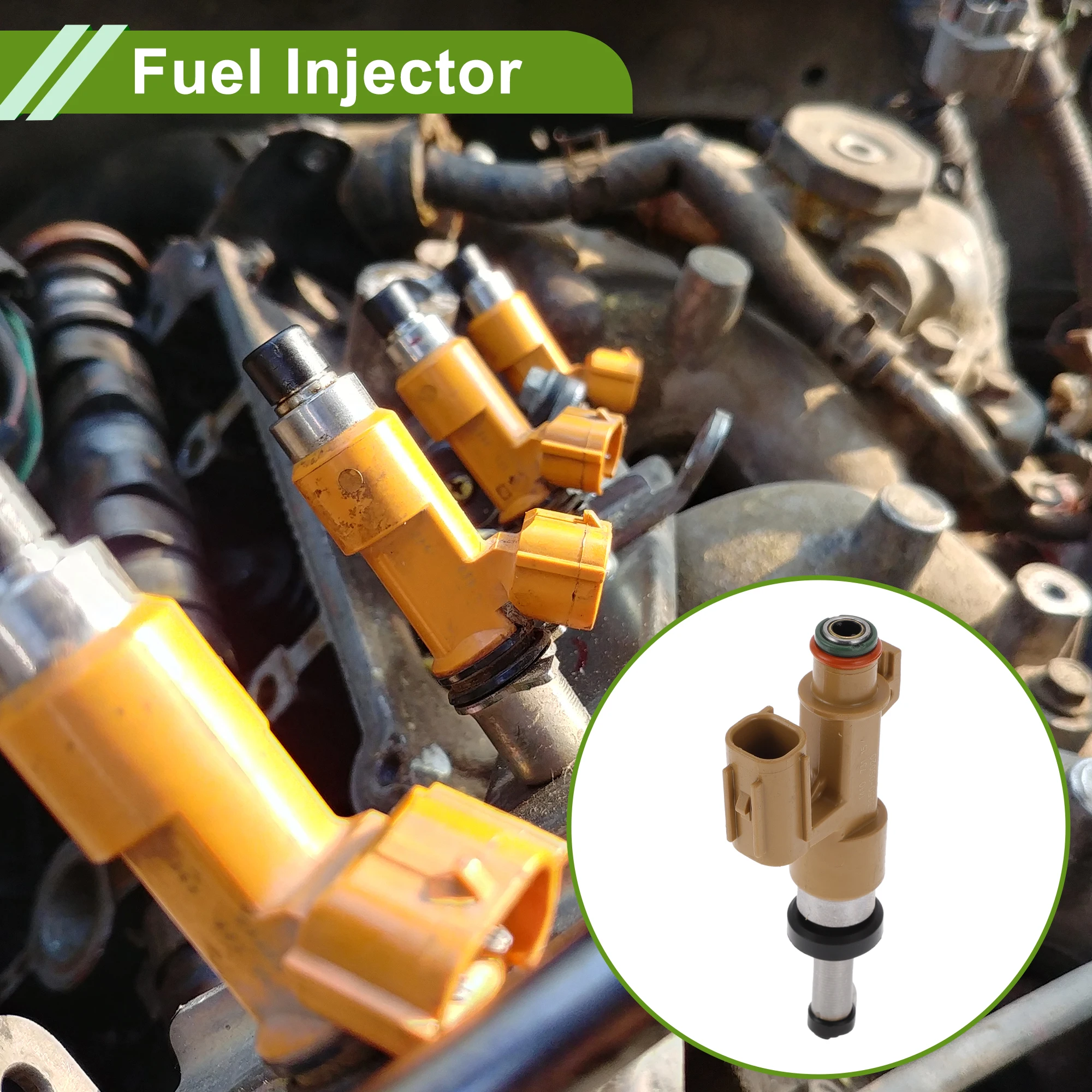 

Топливная форсунка UXCELL для Lexus GX460 10-12, 1 шт., коричневый, серебристый тон