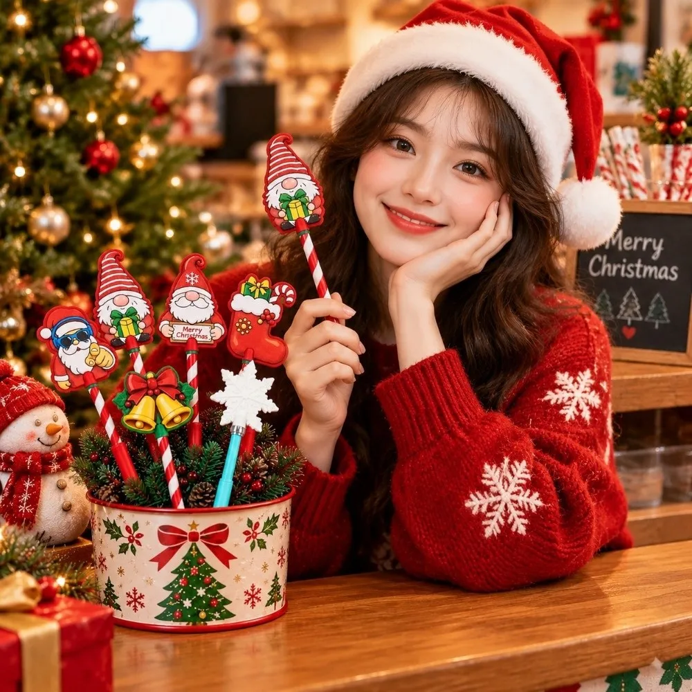 Portable Christmas Payment Magic Wand Santa Candy Cane Handle Contactless Payment Sleeve Lightweight Magic Wand Design