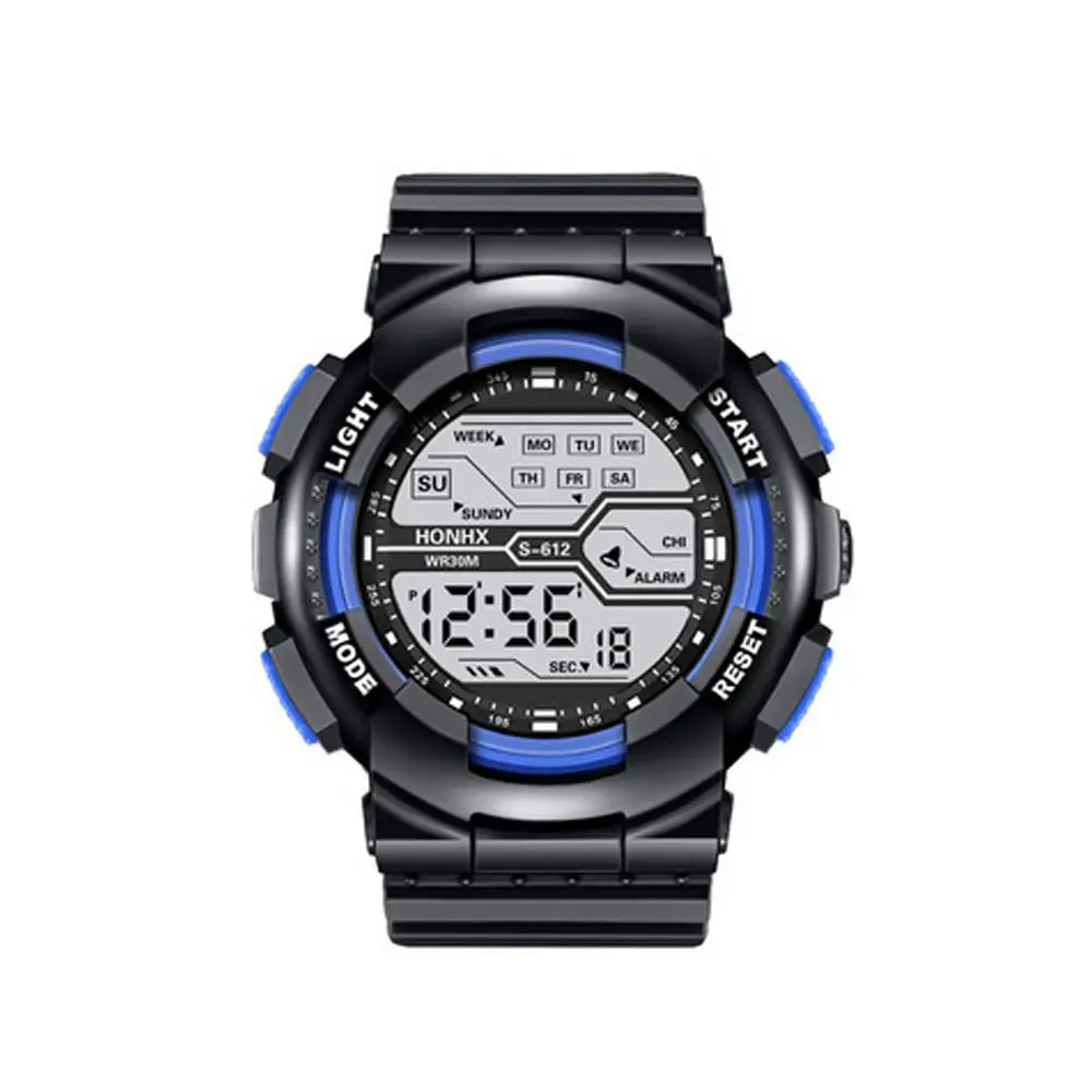 High Quality Waterproof Sports Watch Big Dial Casual Electronic Watch Simple Multifunction Chronograph Men