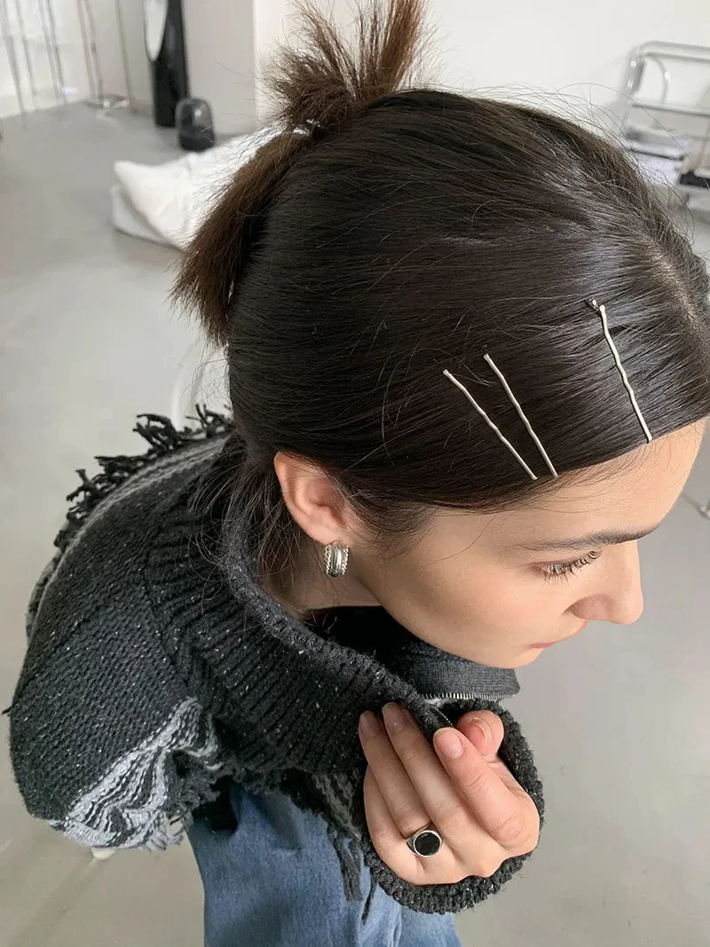 150/50PCS Schwarz Haarnadeln Für Frauen Haar Clip Dame Bobby Pins Unsichtbare Welle Hairgrip Haarspange Haarspange haar Clips Zubehör – Detail 8