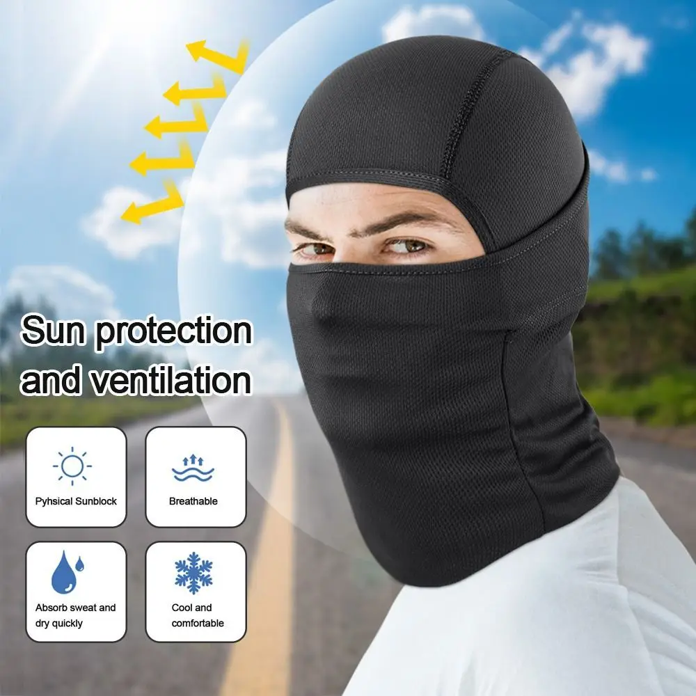 Men Women Caps Cycling Balaclava Full Face Ski Cover Bicycle Hat Windproof Breathable Anti-UV Motocross Motorcycle Helmet Liner