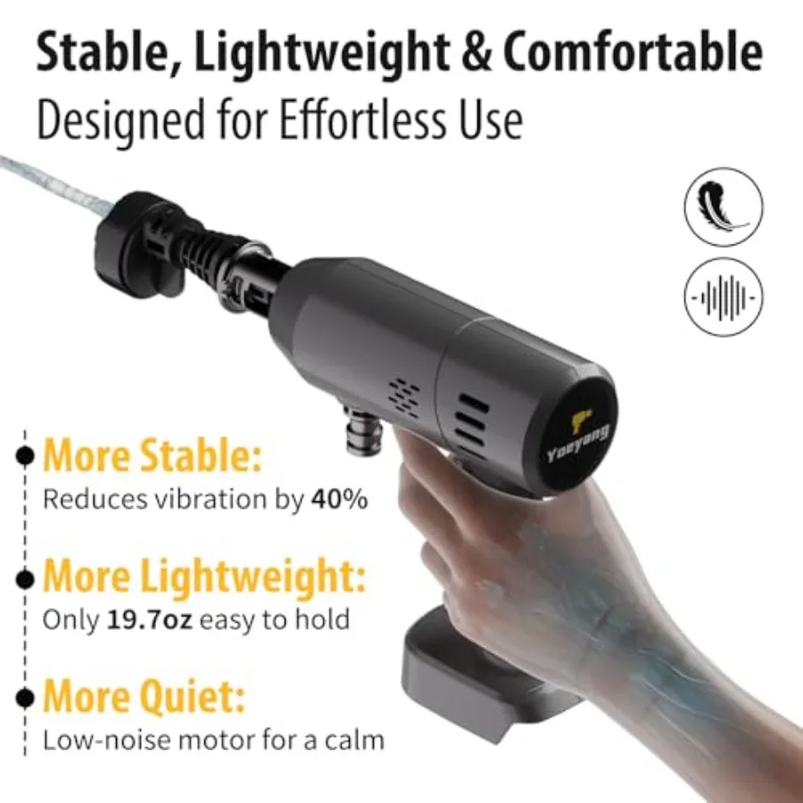 Portable Handheld Cleaning Tool, Lightweight Compact Spray Tool with 6-in-1 Nozzle for Car Patio Fence Window Garden Outdoor Us