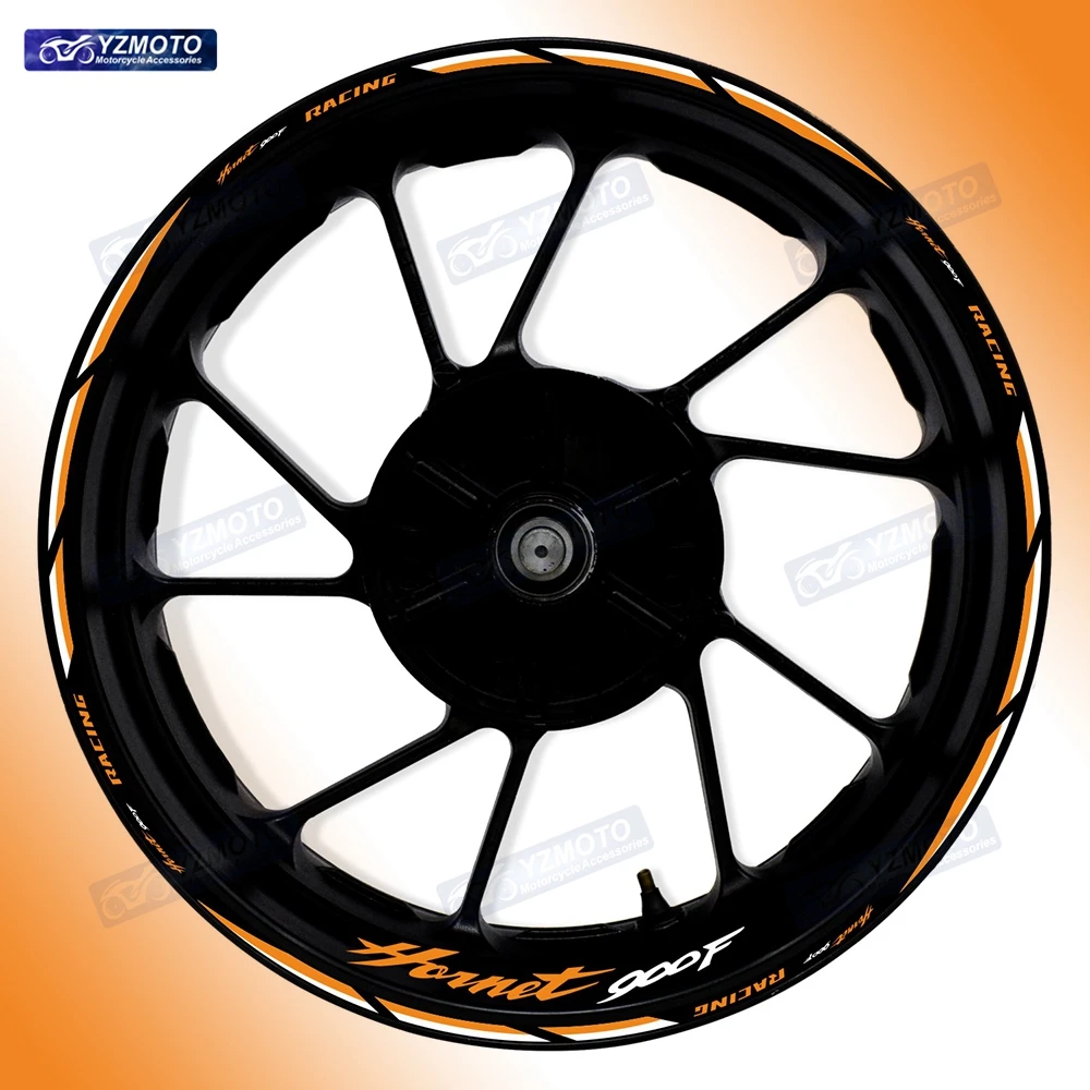 

For Honda HORNET 900F Motorcycle 17 Inch Front Rear Wheel Sticker Decal Waterproof Reflective Decorative Hub Stripe Rim Stickers
