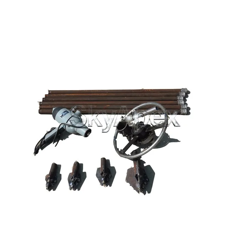 

Small electric well drilling machine single person handheld water well rig household two phase electric disc drilling equipment
