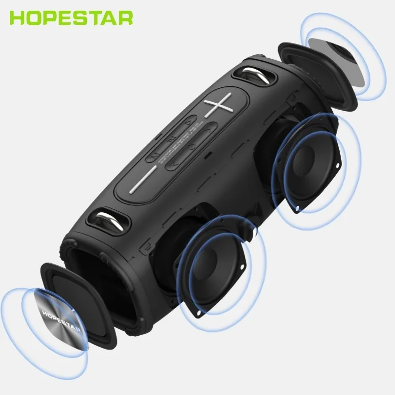 الأمل القطران في الهواء الطلق IPX6 مكبرات الصوت للماء 20 واط باس المحمولة اللاسلكية بلوتوث نظام المتكلم بصوت عال مركز الموسيقى H50