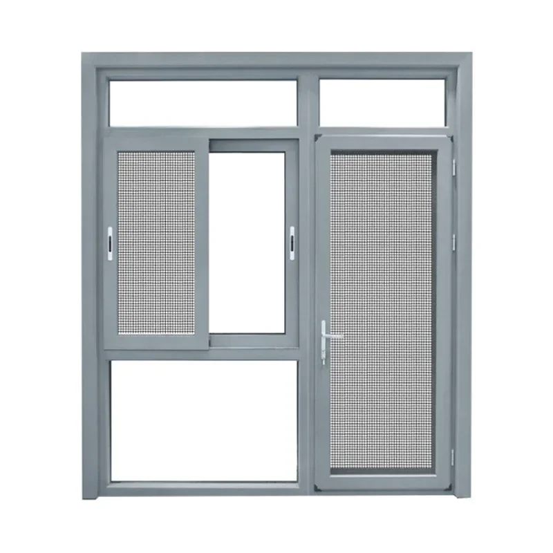 Modern Design Balcony and Yard Entry Aluminum Alloy Sliding Waterproof Door with Window and Screen