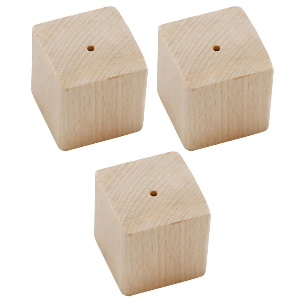 

3 Pcs Flower Nail Base Wood Carving Flower Nail Base Smooth Surface Baking Tool Carving Display Stand Cake Making