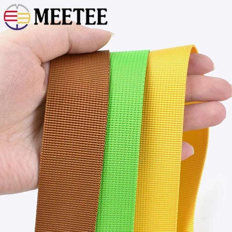 5Meter 20/25/32/38/50mm 1.1mm Dikke Nylon Lint Band voor Veiligheidsgordel Knapzak Strap Singels Tapes DIY Tassen Naaien Accessoires