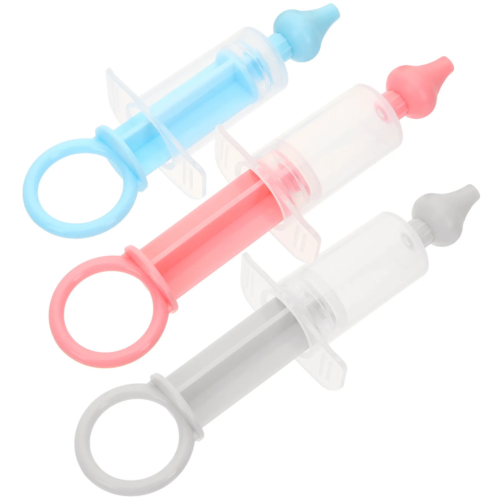 3pcs Silicone Infant Nasal Aspirator Kit – Portable Manual Nose Cleaner for Newborns