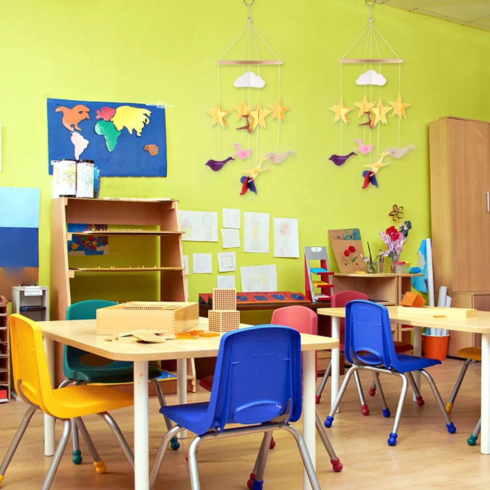 

1 шт. Премиум-подвеска из фетра в виде ветряного колокольчика для детской кроватки, двери, детской комнаты, фотофона, декора для дома и улицы