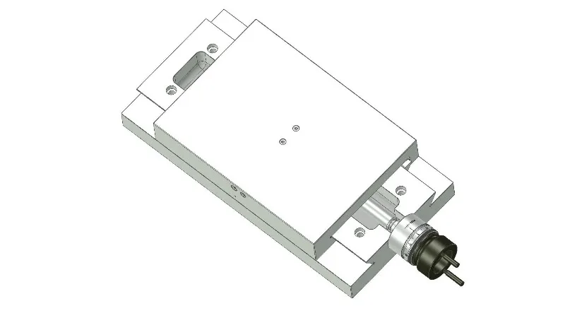 High-precision one-word precision dovetail slot slide manual slide V250 hand control