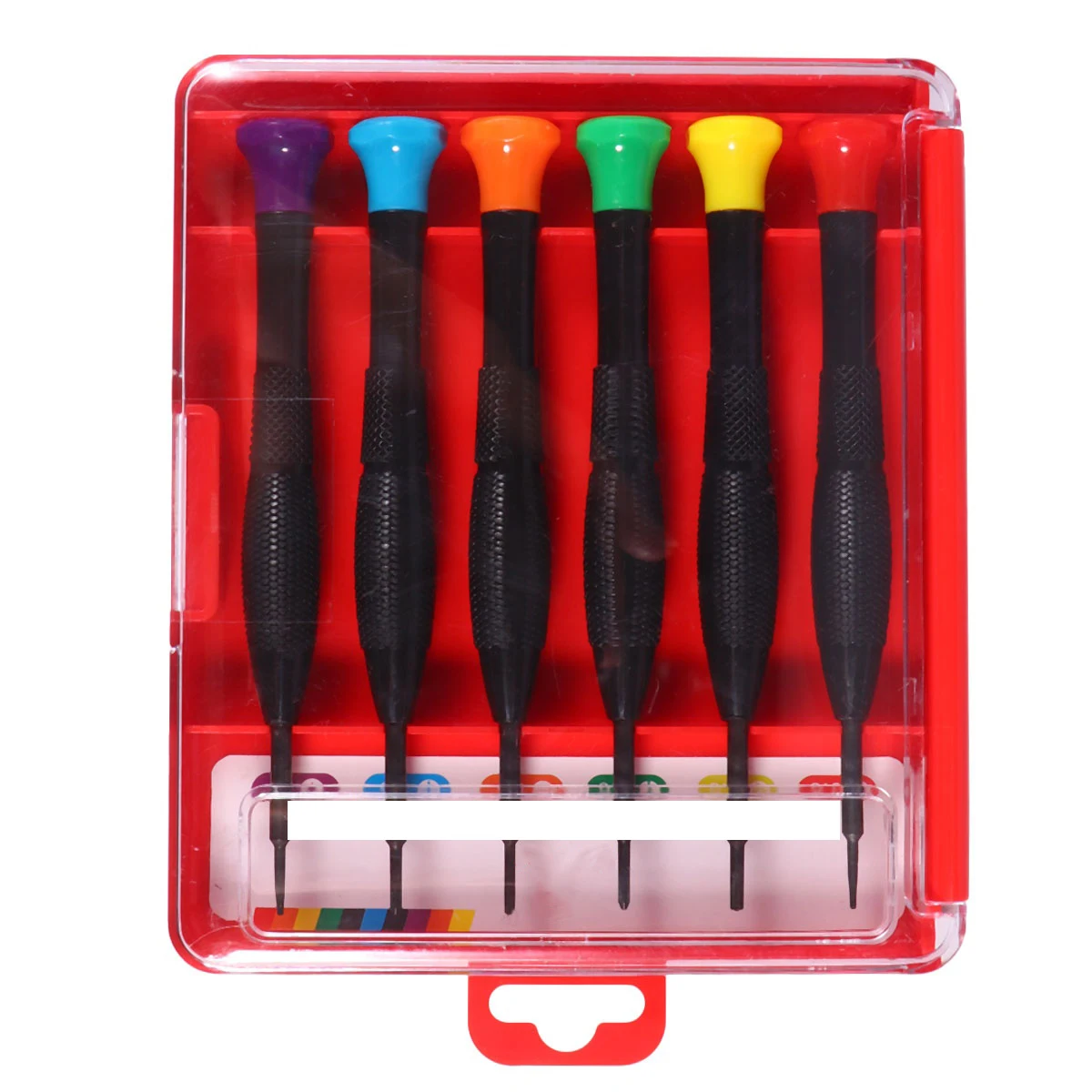 

6pcs Precision Screwdriver Set Multi-Function Tool Kit Assorted Colors Durable Anti-Slip Handle For Phone Computer Glasses