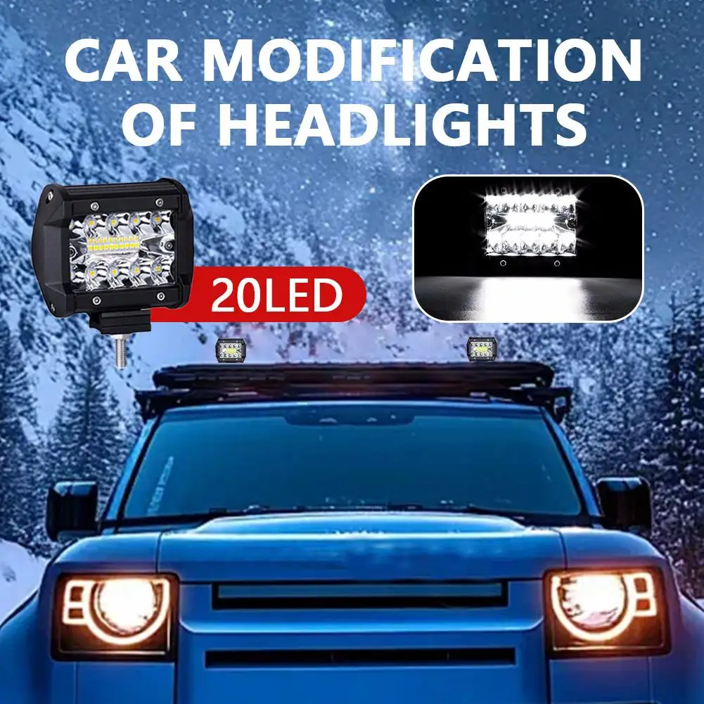 

10-48V 60W LED Bar Offroad Spot Flood Combo LED Light Bar Work Light For Truck Car SUV ATV UTV 4WD LED Headlights H7E7