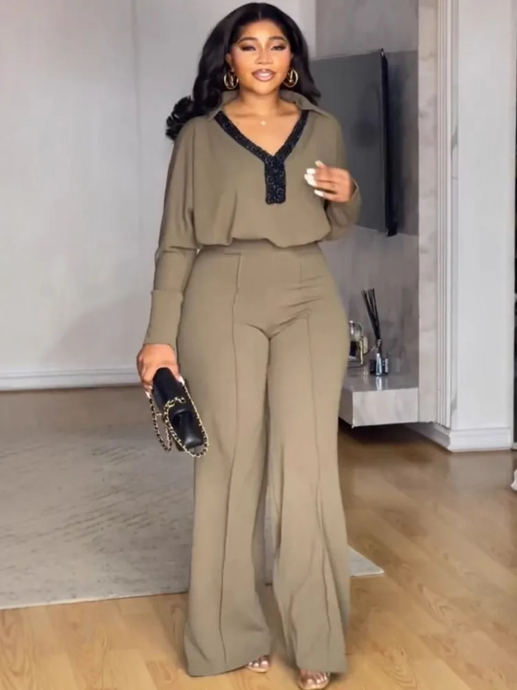 

2 Piece Women Sets 2025 New Arrival Plus Size Spring Summer Matching Sets Two Pieces Sets Top And Pants Suits Outfits Clothing