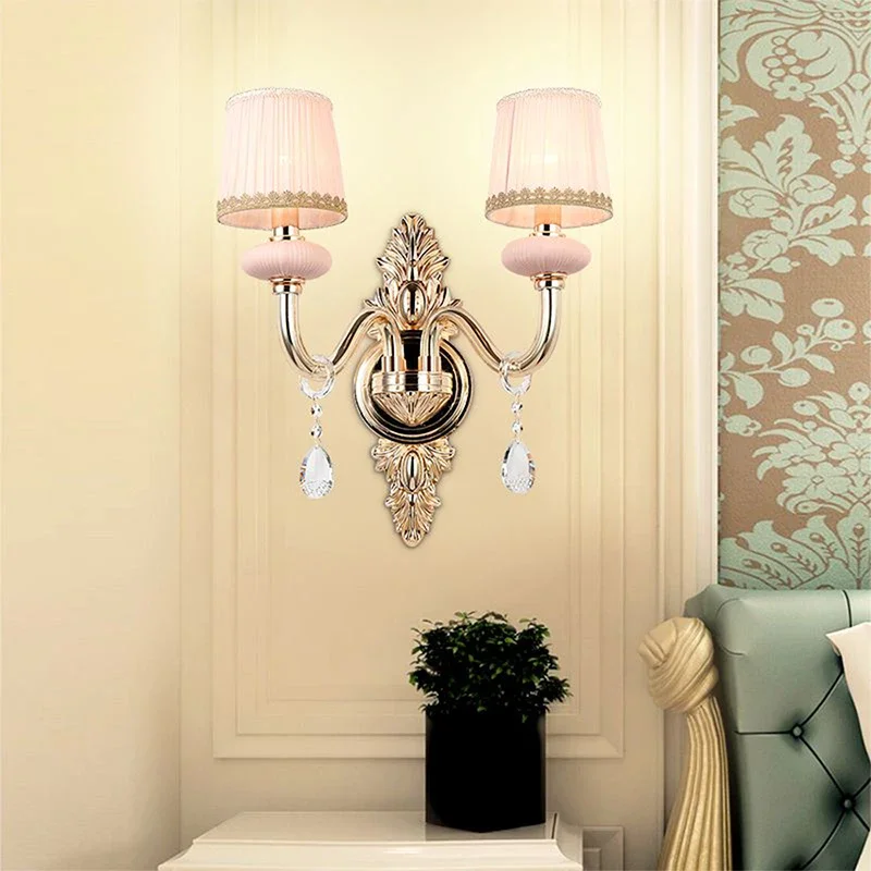 KERWIN Contemporary Crystal Wall Lamp Luxury Living Room Bedroom Bedside Lamp Background Wall Corridor Villa Hotel Lighting